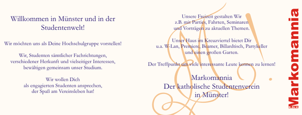 Einladung für Erstsemester